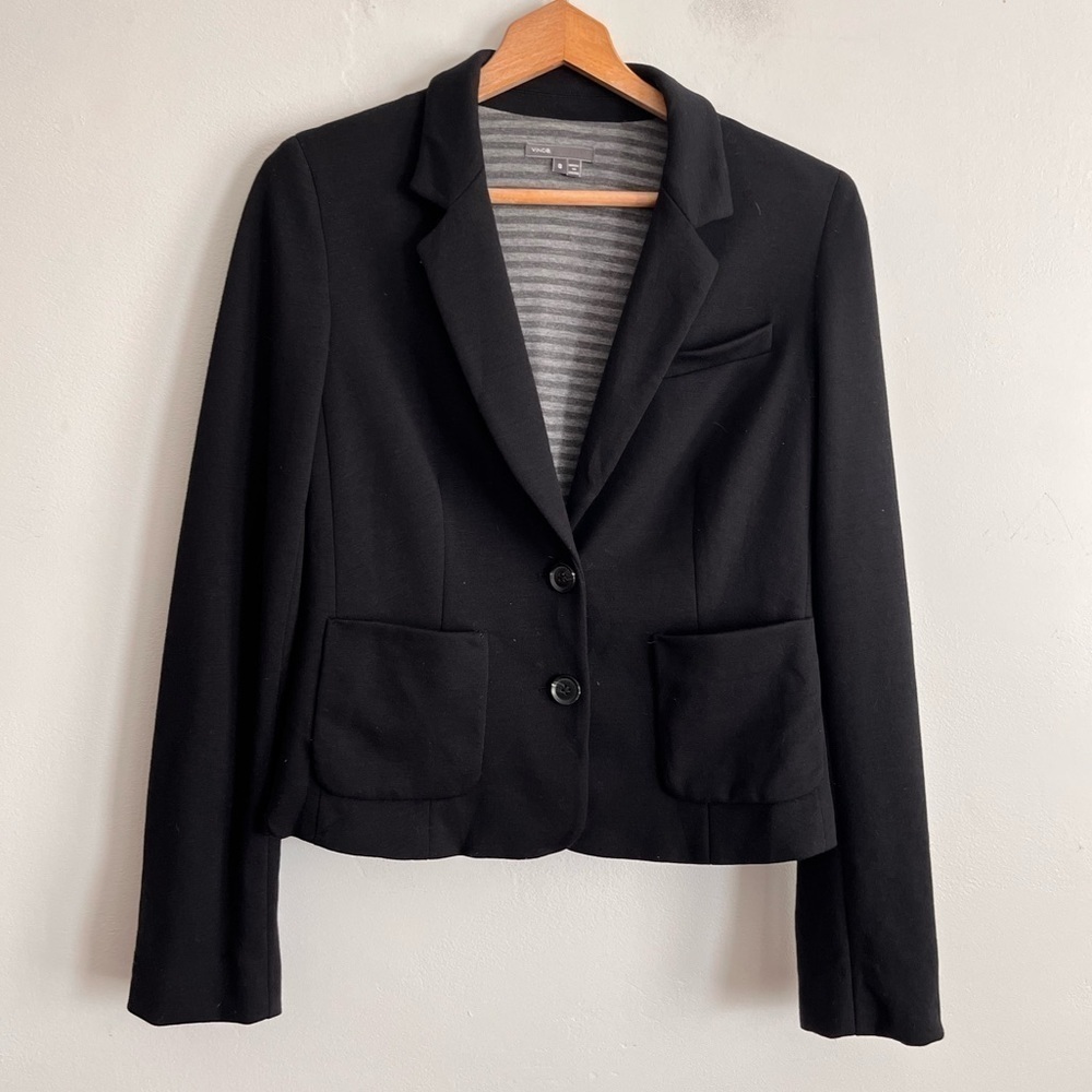Vince Wool Blend Two Button Closure Blazer